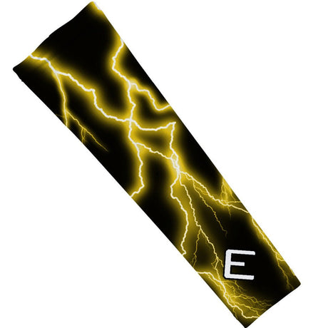 Yellow Lightning Arm Sleeve - Pro Game Sports