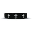 Faith Cross Black Wristband - Pro Game Sports
