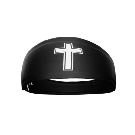 Faith Cross Black Headband - Pro Game Sports