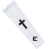 Faith Cross White Arm Sleeve - Pro Game Sports