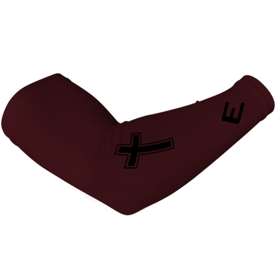 Faith Cross Maroon Arm Sleeve - Pro Game Sports