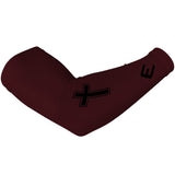 Faith Cross Maroon Arm Sleeve - Pro Game Sports