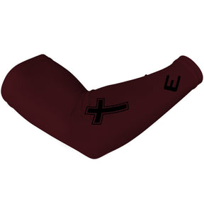 Faith Cross Maroon Arm Sleeve - Pro Game Sports
