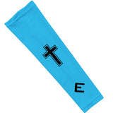 Faith Cross Light Blue Arm Sleeve - Pro Game Sports