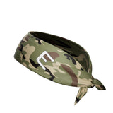 Army Camo Tie Headband - Pro Game Sports