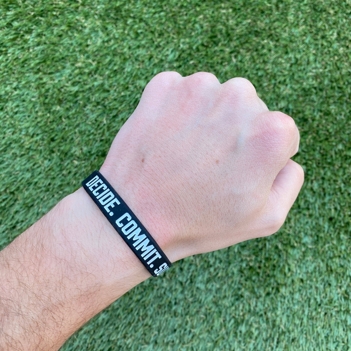 DECIDE. COMMIT. SUCCEED. Wristband - Pro Game Sports