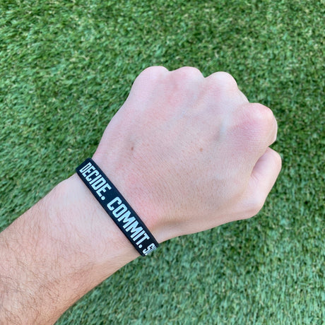 DECIDE. COMMIT. SUCCEED. Wristband - Pro Game Sports