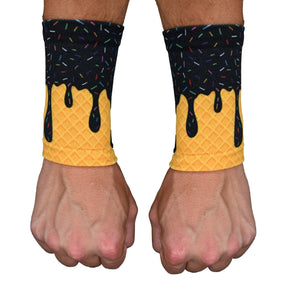 Black Ice Cream Wrist Support Sleeves - Pro Game Sports