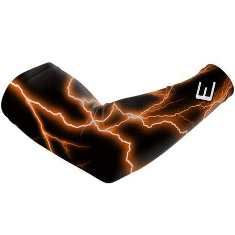Orange Lightning Arm Sleeve - Pro Game Sports