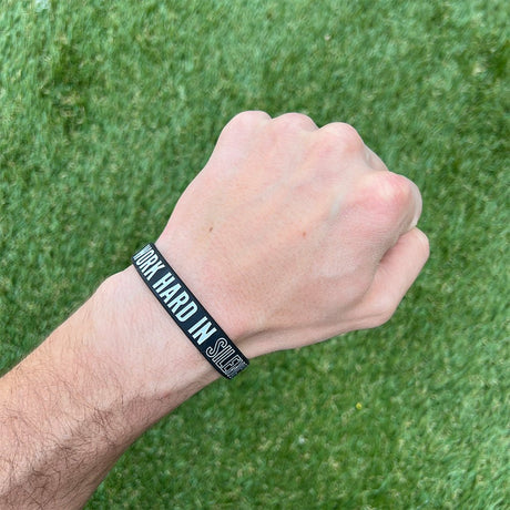 WORK HARD IN SILENCE Wristband - Pro Game Sports