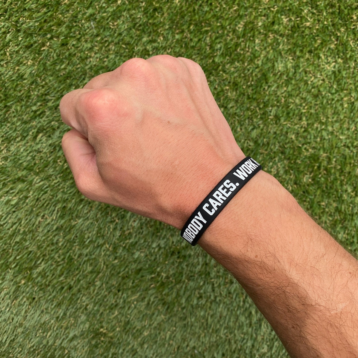 NOBODY CARES. WORK HARDER. Wristband - Pro Game Sports