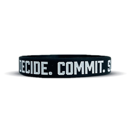 DECIDE. COMMIT. SUCCEED. Wristband - Pro Game Sports