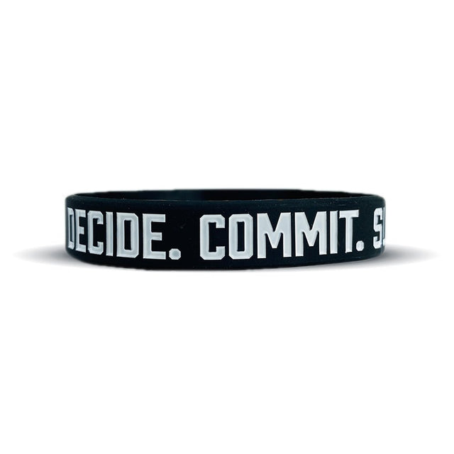 DECIDE. COMMIT. SUCCEED. Wristband - Pro Game Sports
