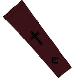 Faith Cross Maroon Arm Sleeve - Pro Game Sports