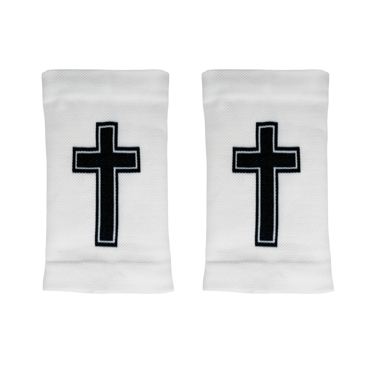 Faith Cross White Wrist Support Sleeves - Pro Game Sports