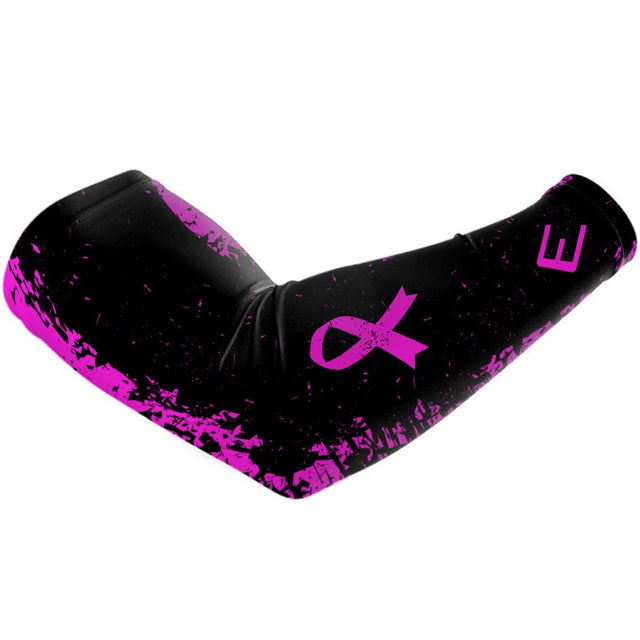 Pink Splattered Breast Cancer Arm Sleeve - Pro Game Sports