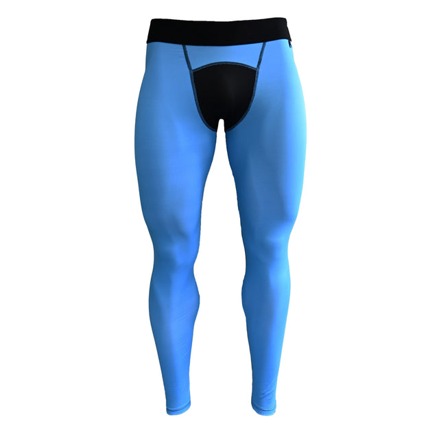 Light Blue Compression Tights - Pro Game Sports