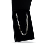 6mm Cuban Link Chain Necklace - Stainless Steel - Pro Game Sports