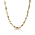 6mm Cuban Link Chain Necklace - 14K Gold Plated Stainless Steel - Pro Game Sports
