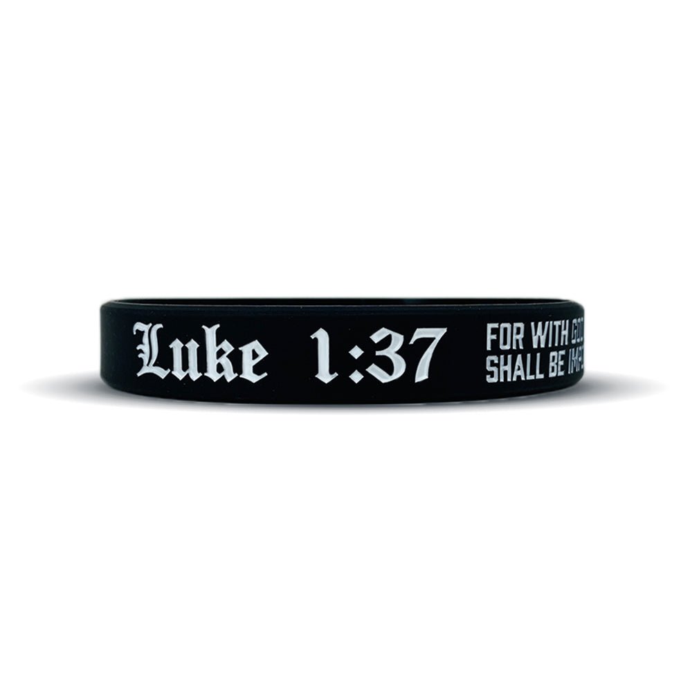 Luke 1:37 Wristband - Pro Game Sports