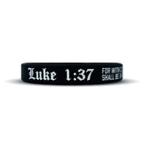 Luke 1:37 Wristband - Pro Game Sports