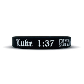 Luke 1:37 Wristband - Pro Game Sports