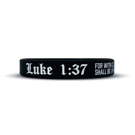 Luke 1:37 Wristband - Pro Game Sports
