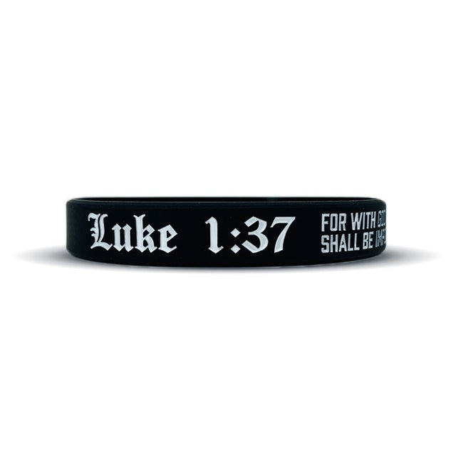 Luke 1:37 Wristband - Pro Game Sports