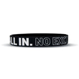 ALL IN. NO EXCUSES. Wristband - Pro Game Sports