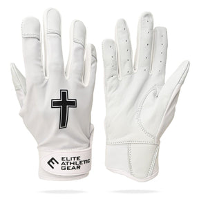 Faith Cross White Batting Gloves - Pro Game Sports