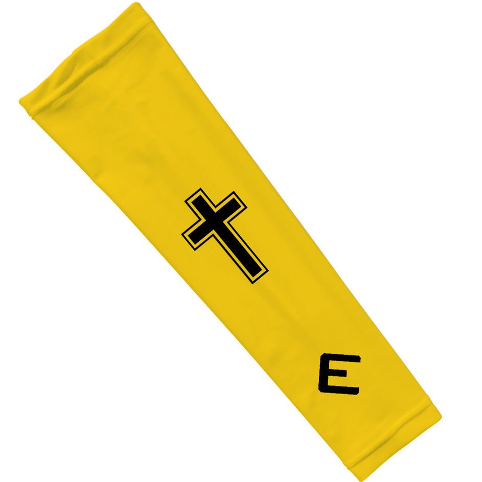 Faith Cross Yellow Arm Sleeve - Pro Game Sports
