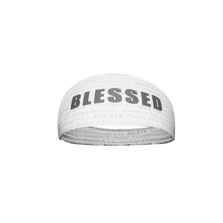 White BLESSED Headband - Pro Game Sports