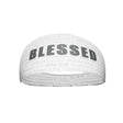White BLESSED Headband - Pro Game Sports