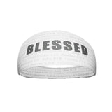 White BLESSED Headband - Pro Game Sports