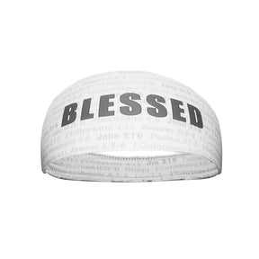 White BLESSED Headband - Pro Game Sports