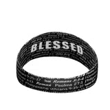 Black BLESSED Headband - Pro Game Sports
