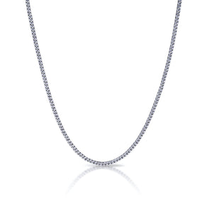3mm Cuban Link Chain Necklace - Stainless Steel - Pro Game Sports