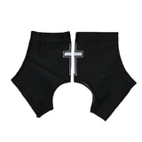 Faith Cross Black Cleat Covers (Spats) - Pro Game Sports