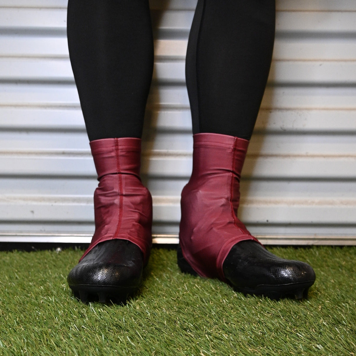 Maroon Cleat Covers (Spats)