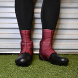 Maroon Cleat Covers (Spats)