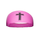 Faith Cross Pink Headband - Pro Game Sports