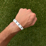 Faith Cross White Wristband - Pro Game Sports