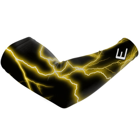 Yellow Lightning Arm Sleeve - Pro Game Sports