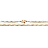 3mm Cuban Link Chain Necklace - 14K Gold Plated Stainless Steel - Pro Game Sports
