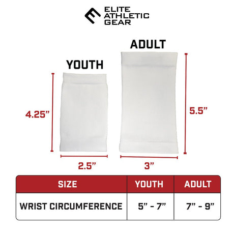White BLESSED Wrist Support Sleeves - Pro Game Sports
