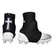 Faith Cross Black Cleat Covers (Spats) - Pro Game Sports