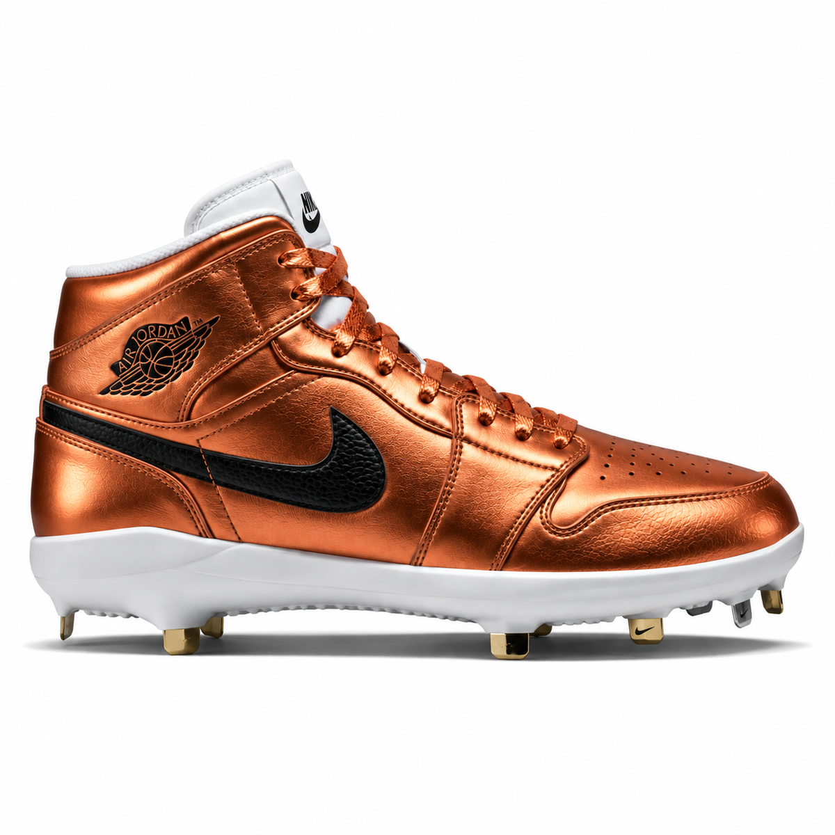 "Metallic Copper" Jordan 1 Retro Cleats