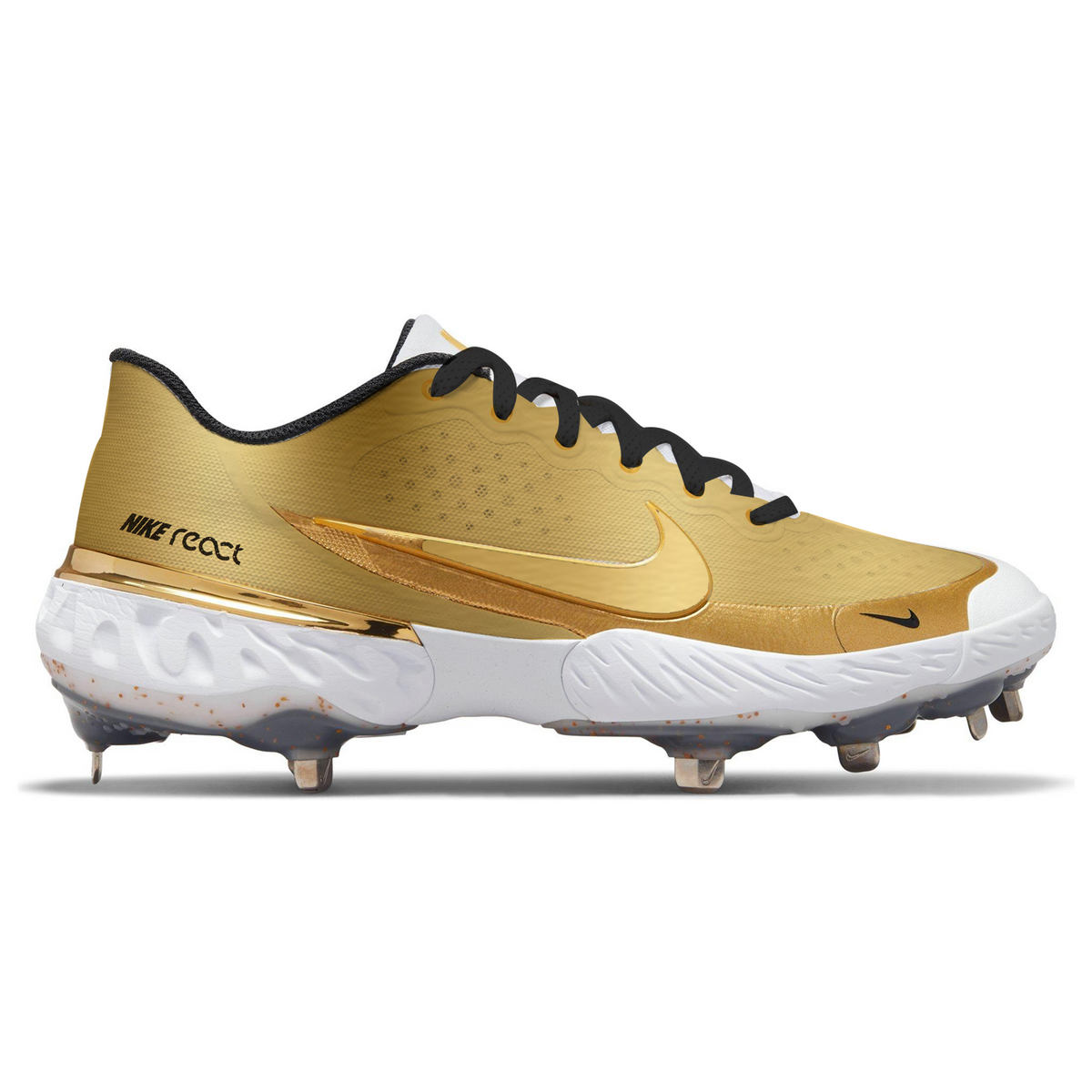 "Metallic Gold" Nike Alpha Huarache Elite 3 Low Cleats