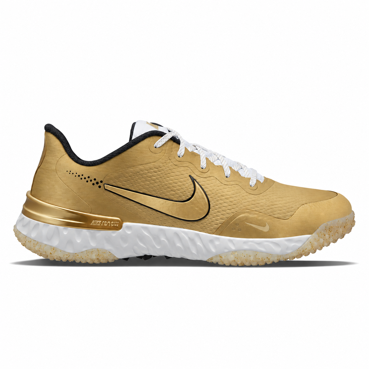 "Metallic Gold" Nike Alpha Huarache Elite 3 Turfs