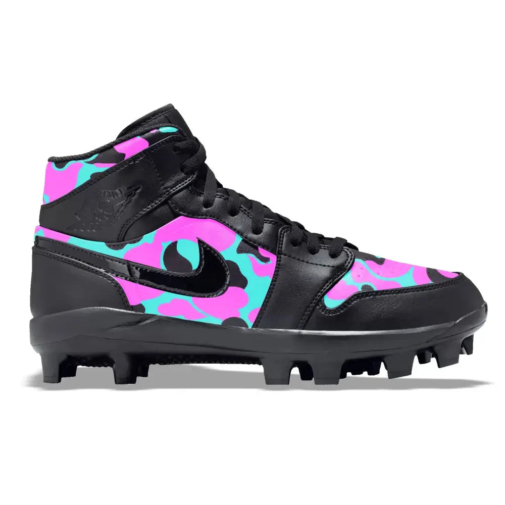 "Miami Camo" Jordan 1 Retro Cleats